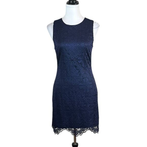 Jack by BB Dakota Navy Lace Shift Dress, Size M, NWT - Picture 1 of 9